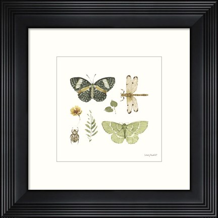 Framed Green Fields XIII Print