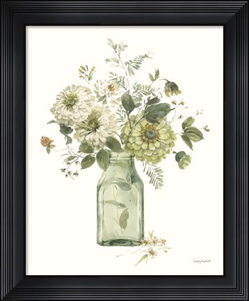 Framed Green Fields XXIV Print
