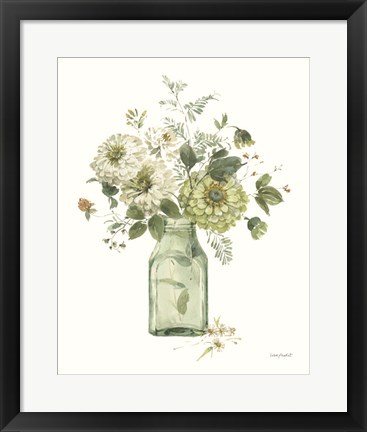 Framed Green Fields XXIV Print