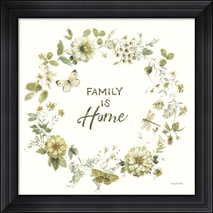 Framed Green Fields XXVII Print