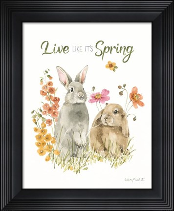 Framed Hop on Spring VII Print