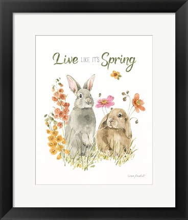 Framed Hop on Spring VII Print