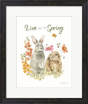 Framed Hop on Spring VII Print