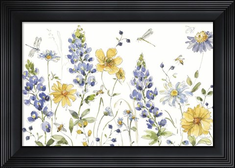 Framed Lovely Blues I Print