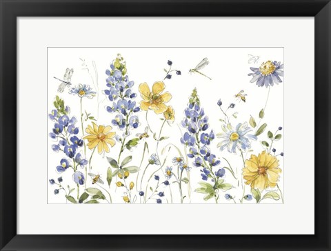 Framed Lovely Blues I Print