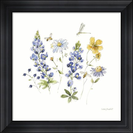Framed Lovely Blues III Print