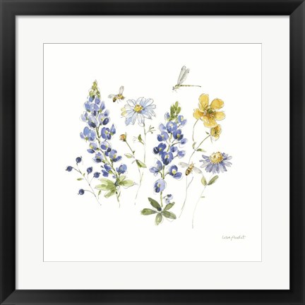 Framed Lovely Blues III Print