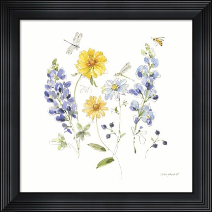 Framed Lovely Blues V Print