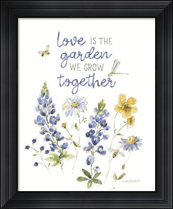 Framed Lovely Blues IX Print