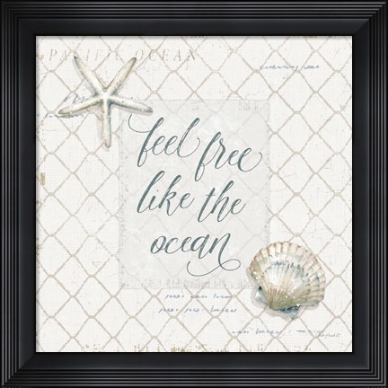 Framed Ocean View VI Print