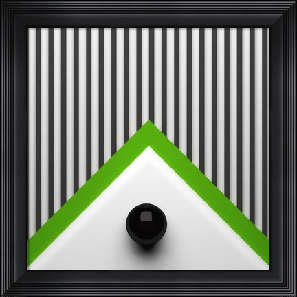 Framed Dot on Triangle Print