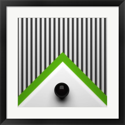 Framed Dot on Triangle Print