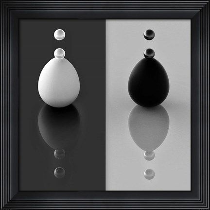 Framed Yin Yang Eggs Print