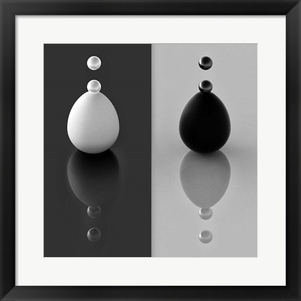 Framed Yin Yang Eggs Print