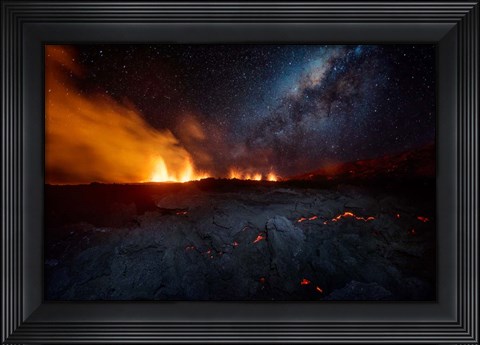 Framed Fire and Sky !!! Print