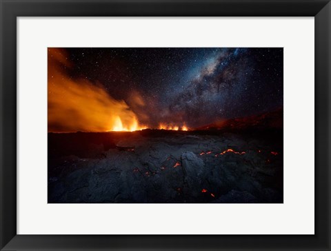 Framed Fire and Sky !!! Print