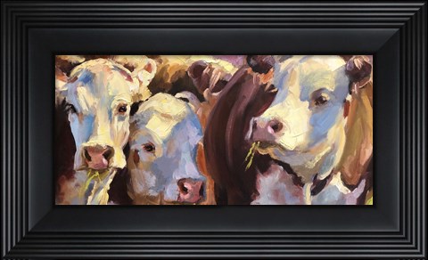 Framed Three For Lunch Print