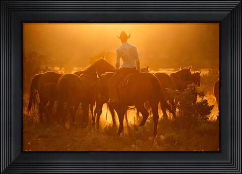 Framed Movin&#39; Em Out Print