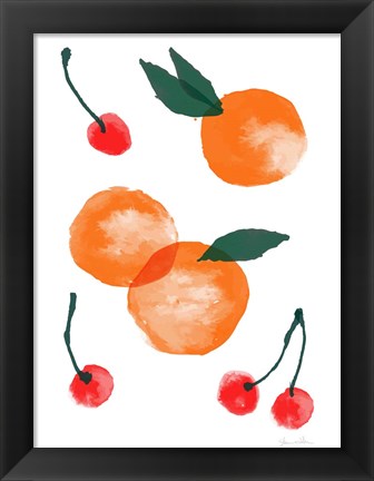 Framed California Fruit Print