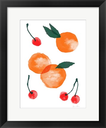 Framed California Fruit Print