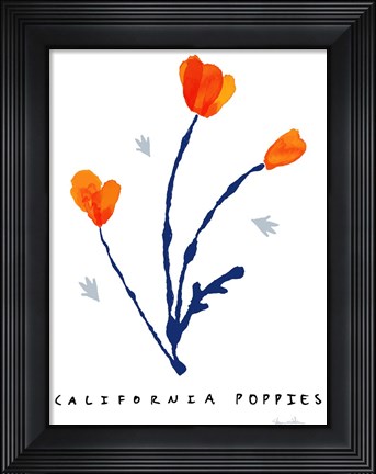 Framed California Poppies Print