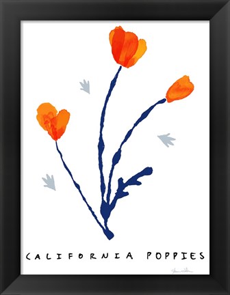 Framed California Poppies Print