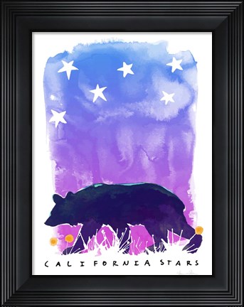 Framed California Stars Print