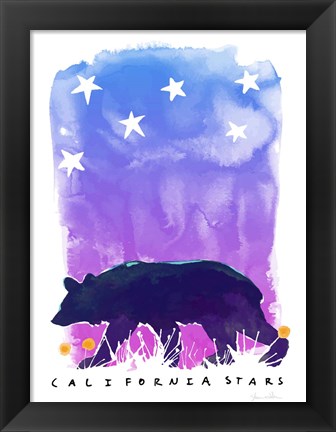 Framed California Stars Print