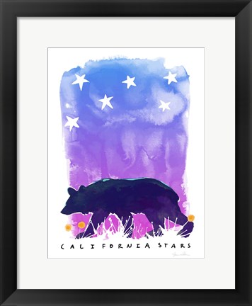 Framed California Stars Print