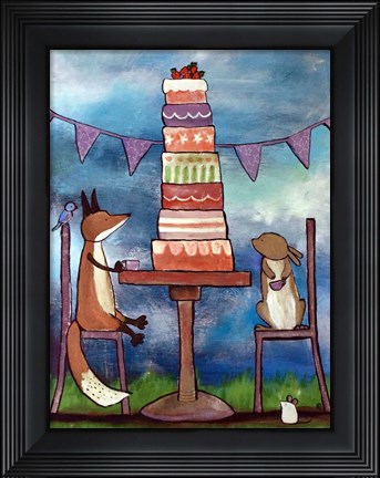 Framed Very Tall Cake Print