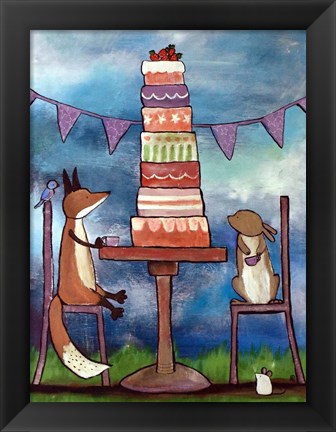 Framed Very Tall Cake Print