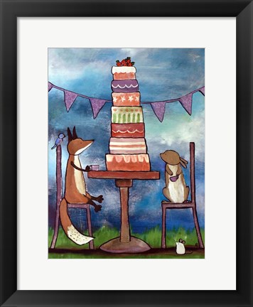 Framed Very Tall Cake Print