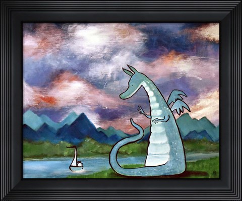 Framed Francis The Dragon Print