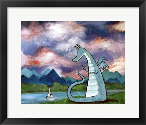 Framed Francis The Dragon Print