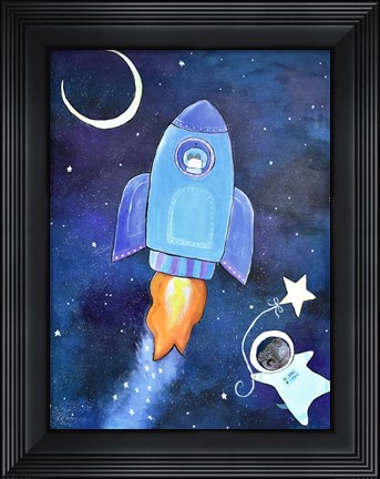 Framed Outer Space Adventure Print