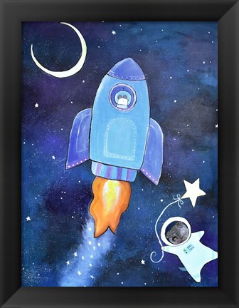 Framed Outer Space Adventure Print