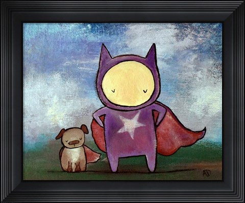 Framed Superhero Friends Print
