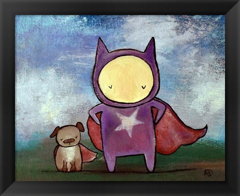 Framed Superhero Friends Print