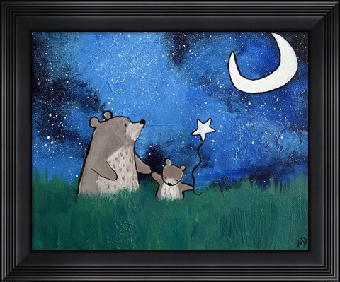 Framed Two Bears Print
