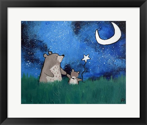 Framed Two Bears Print