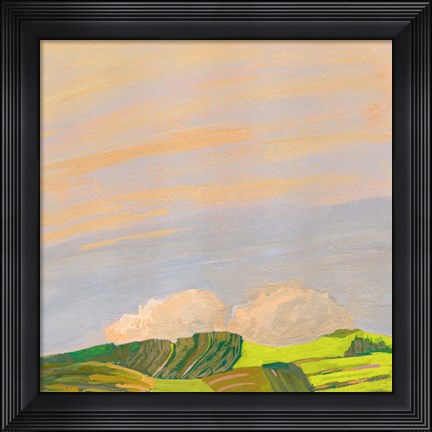 Framed Hills and Clouds Print