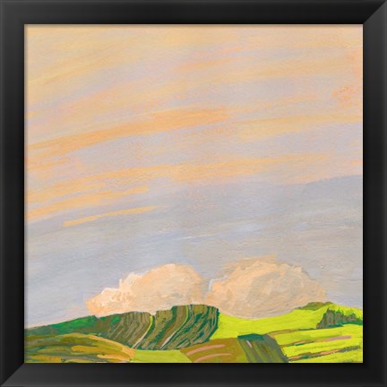 Framed Hills and Clouds Print