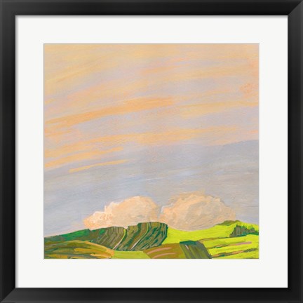 Framed Hills and Clouds Print