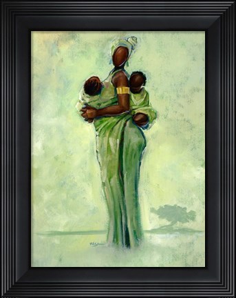 Framed Raising Two Nations Print