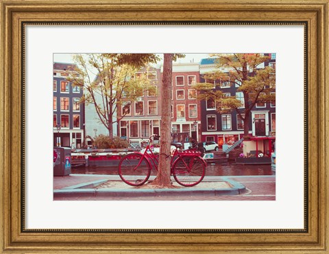 Framed Amsterdam Bikes No. 2 Print