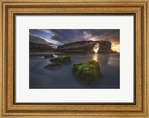 Framed Beach of the Cathedrals Print