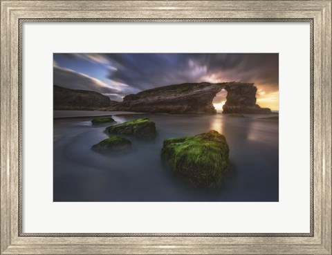 Framed Beach of the Cathedrals Print