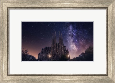 Framed Sagrada Familia Print
