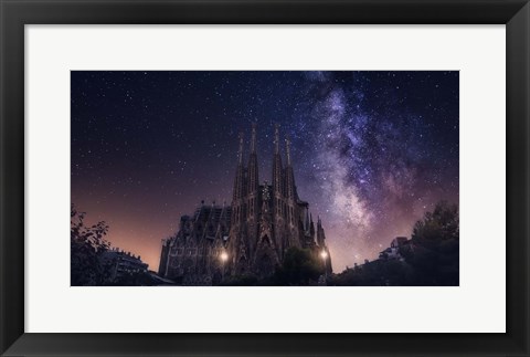 Framed Sagrada Familia Print