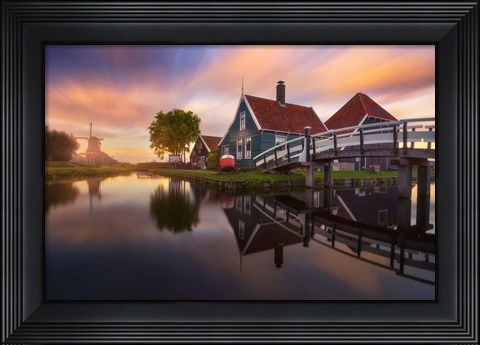 Framed Zaanse Schans Print